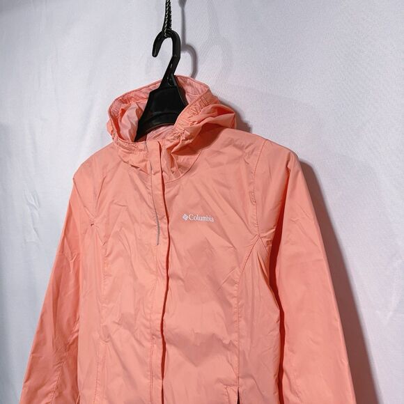 Columbia Girls Timber Pointe II Youth L Pink Omni- Tech Waterproof Jacket NWT - Picture 2 of 7